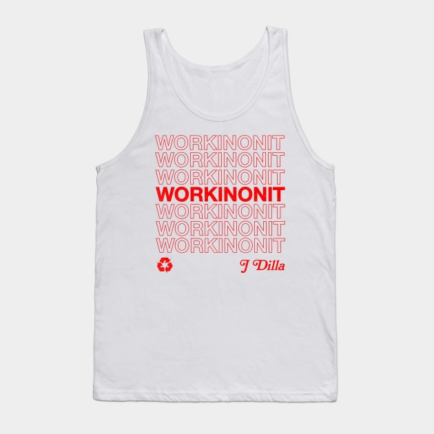 J Dilla / Workinonout / 90s Hip Hop Design Tank Top by DankFutura